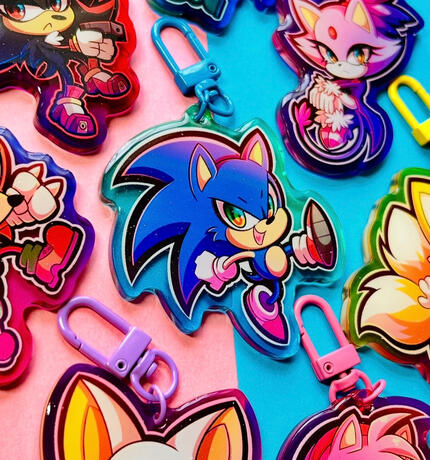 Sonic keychains